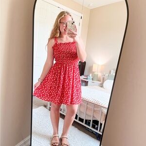 Sienna Sky Red Floral Mini Dress